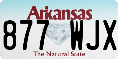 AR license plate 877WJX