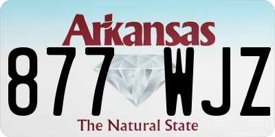 AR license plate 877WJZ