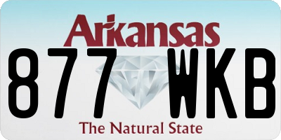 AR license plate 877WKB
