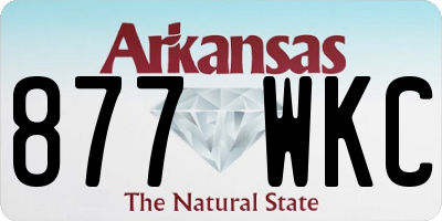 AR license plate 877WKC