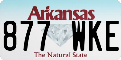 AR license plate 877WKE