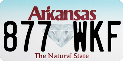 AR license plate 877WKF