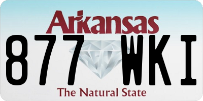 AR license plate 877WKI