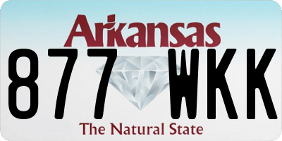 AR license plate 877WKK