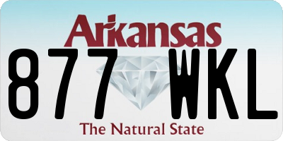 AR license plate 877WKL