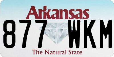 AR license plate 877WKM