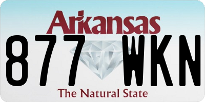 AR license plate 877WKN