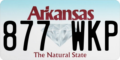 AR license plate 877WKP
