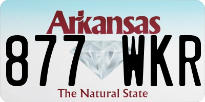 AR license plate 877WKR