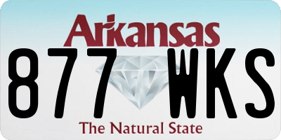 AR license plate 877WKS
