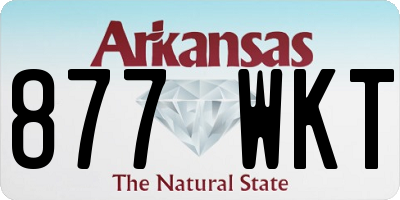 AR license plate 877WKT