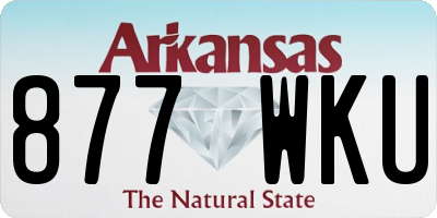AR license plate 877WKU