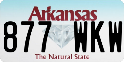 AR license plate 877WKW