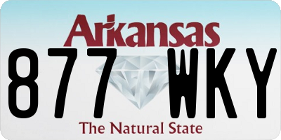 AR license plate 877WKY