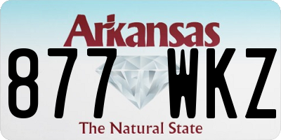 AR license plate 877WKZ