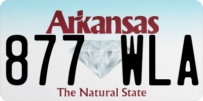 AR license plate 877WLA
