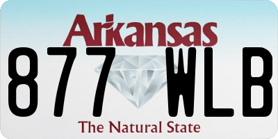 AR license plate 877WLB