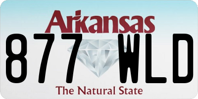 AR license plate 877WLD