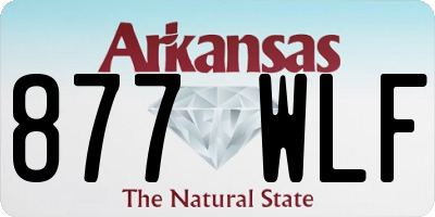 AR license plate 877WLF