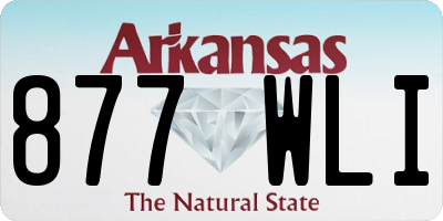 AR license plate 877WLI