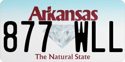 AR license plate 877WLL