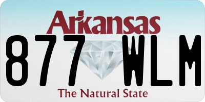 AR license plate 877WLM