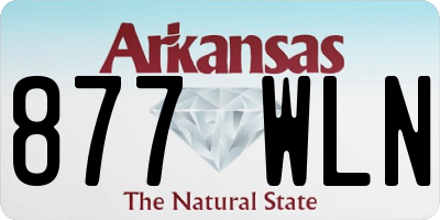 AR license plate 877WLN