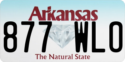 AR license plate 877WLO