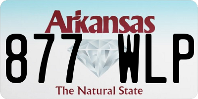AR license plate 877WLP