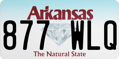 AR license plate 877WLQ