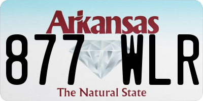 AR license plate 877WLR