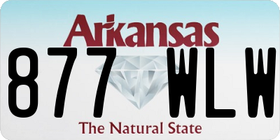 AR license plate 877WLW