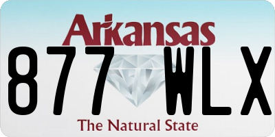 AR license plate 877WLX