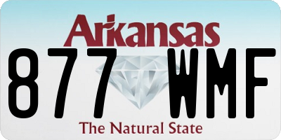 AR license plate 877WMF