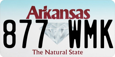 AR license plate 877WMK