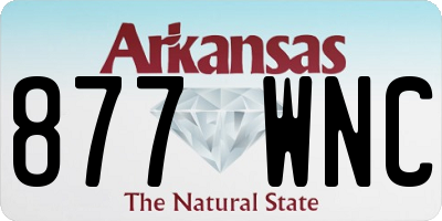 AR license plate 877WNC