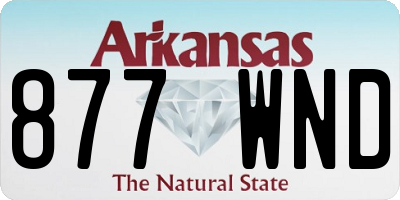 AR license plate 877WND