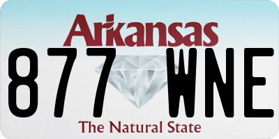 AR license plate 877WNE