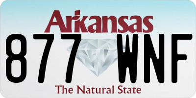 AR license plate 877WNF