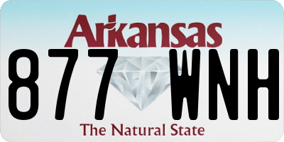AR license plate 877WNH
