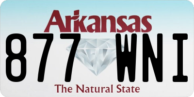 AR license plate 877WNI