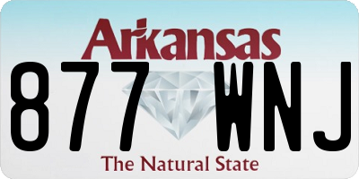 AR license plate 877WNJ