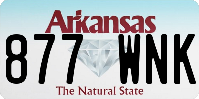 AR license plate 877WNK