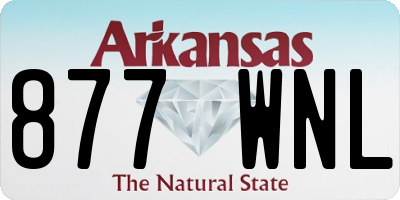 AR license plate 877WNL