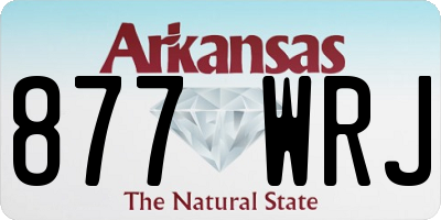 AR license plate 877WRJ