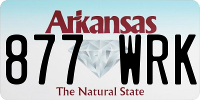 AR license plate 877WRK