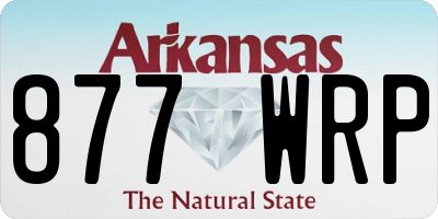 AR license plate 877WRP