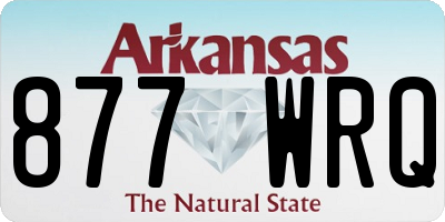 AR license plate 877WRQ