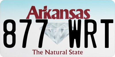AR license plate 877WRT
