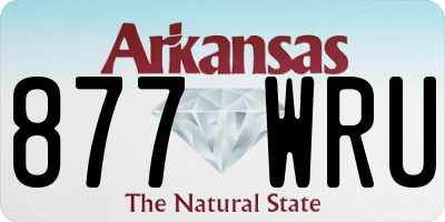 AR license plate 877WRU